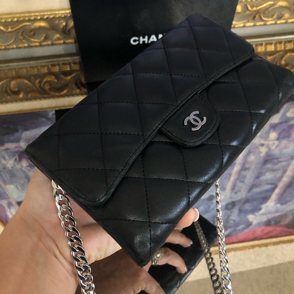 SOLD Chanel Classic Flap Chained Wallet - Picture 5 of 13